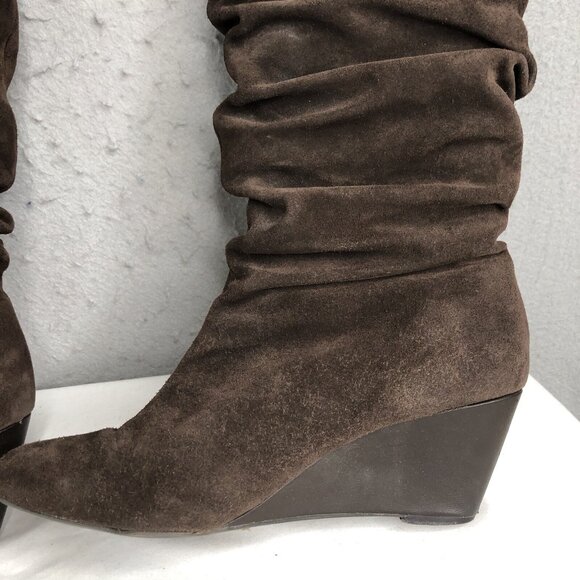 Alex Marie Boots Womens 8.5M Brown Suede Slouchy Boho Western Dana204 Chocolate - Picture 5 of 16